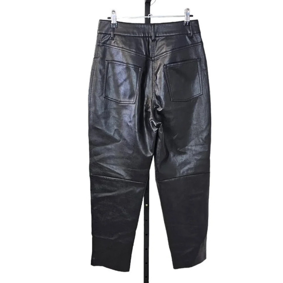 Aritzia Wilfred Free  Oracle Pant Size 6 Faux Leather Balloon Pants Black - Picture 3 of 9